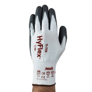 Luvas de proteção contra cortes com revestimento de poliuretano HyFlex® 11-735